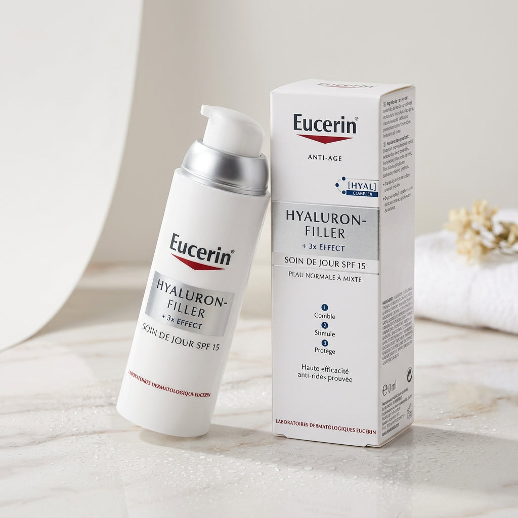 Eucerin Hyaluron-Filler + 3x Effect Day SPF15 – Αναζωογονητική κρέμα ημέρας για κανονική & μικτή επιδερμίδα (50 ml)